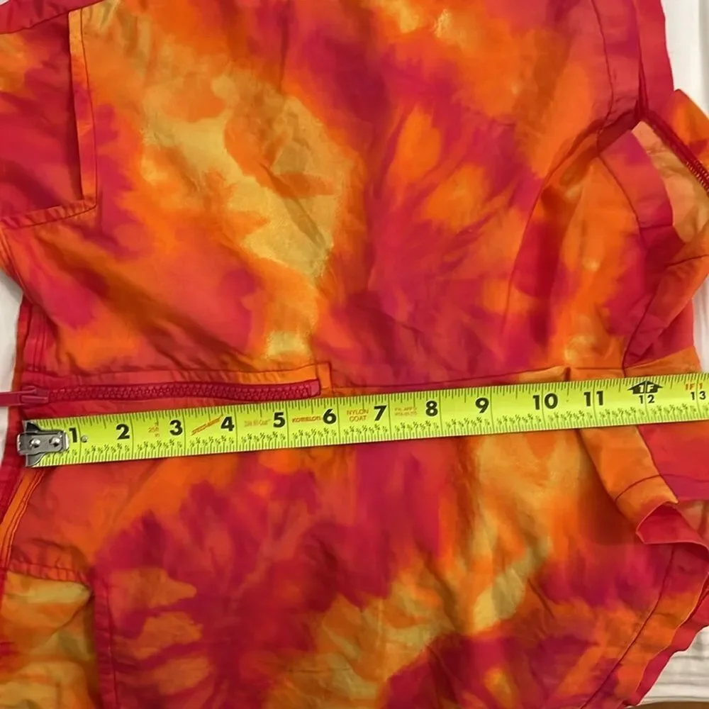 Catalina Vintage Tie Dye Swim Shorts Womens Large Y2K Pink High Waisted Nylon - Picture 6 of 9